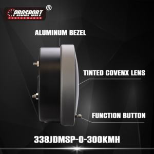 Nouveau Compteur de Vitesse Japonais 85mm à Lentille Teintée 0-300 KMH, Rétroéclairage Blanc Ambre, Cadre en Aluminium, Double Affichage, Avertissement, Garantie 12 Mois - Product Image 4