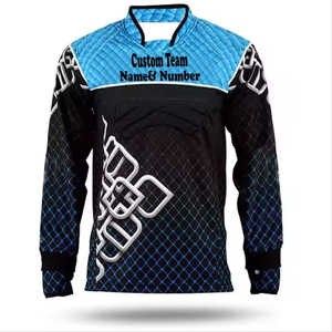 Custom <b>Paintball</b> Jersey Long Sleeve Breathable Mesh Panels Quick Dry Moisture Wicking Fabric - Product Image 1