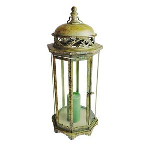 Nuevo farol de metal rústico estilo marroquí con revestimiento, diseño elegante con asa, tamaño, forma y color personalizables. - Product Image 6