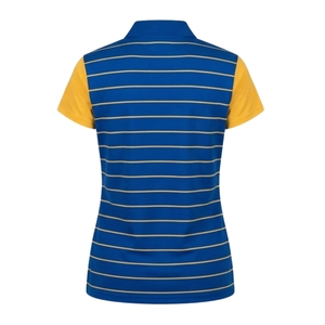 Polo rayé SGRho pour femme, personnalisé avec broderie, manches courtes, col classique, décontracté, pour le golf, vêtements de sport, tenue de sororité, mode - Product Image 2