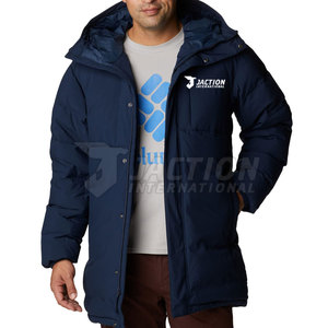 Nouvelles parkas imperméables à fermeture éclair intégrale pour hommes, coupe ajustée, marque privée - Product Image 2