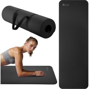 Tappetino Yoga Extra Spesso 10mm in NBR per Donne e Uomini, 72 X 24, Grande, Antiscivolo, per Esercizi e Allenamento KeepPila - Product Image 3