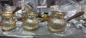 หม้อกาแฟตุรกีทองเหลืองขายส่ง คุณภาพสูง - Product Image 1