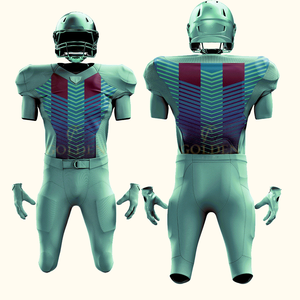 Maillots de football américain style entraînement, design original du fournisseur, nom de l'équipe, 100 % polyester, séchage rapide, respirant, adulte, OEM - Product Image 4