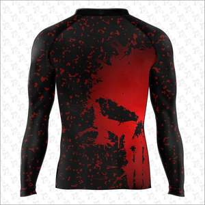 Unisex Men's Long Sleeve Jiu Jitsu Gi Rash Guard Quick Dry Breathable Sublimation Printing BJJ Gear - Product Image 5