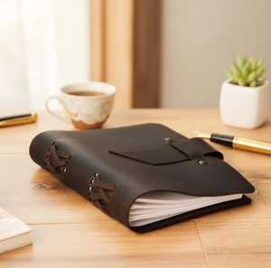Smooth Matte Finish Leather <b>Book</b> Protector High <b>End</b> Italian Leather Journal Sleeve Bespoke Leather Factory LBC-0040 - Product Image 1