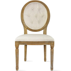 Modern Nordic Solid Wood Dining <b>Chair</b> Linen Upholstery Luxury Royal Design <b>Chair</b> for Hotel and <b>Restaurants</b> - Product Image 6