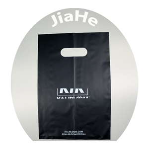 Custom Printed Eco-friendly Biodegradable Corn Starch Plastic Handle Shopper Handle Plastic Shopping Bag
