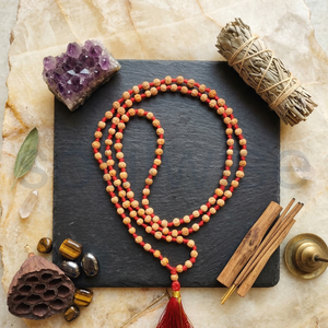 5 Mukhi Rudrani Mala <b>Religious</b> Wood <b>Gift</b> - Product Image 5
