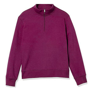 Sweat-shirts pour hommes, sweat-shirt à fermeture éclair pour l'hiver, respirant, écologique, polyester/coton, manches longues, col montant, logo personnalisé - Product Image 5