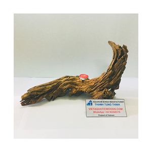 Tempat Lilin Kayu Driftwood Retro Ramah Lingkungan, Candelabra Kayu Alami untuk Dekorasi Meja, Buatan Vietnam - Product Image 3
