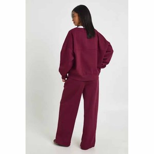 Classic <b>Women</b> Oversized Winter <b>Sweatshirt</b> Buttoned Front Soft Fleece Fabric Full Sleeve High Quality Custom Logo Wholesale Wear - Product Image 6