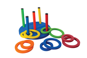 Jeu de lancer d'anneaux moussants GISCO/CUSTOM pour enfants - 40 cm de diamètre - Jouet de sport d'extérieur pour les 3-6 ans - Product Image 2