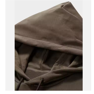 Sweat à capuche pour homme coupe classique, 300 g/m², molleton lourd avec logo imprimé en relief sur le devant - Product Image 4