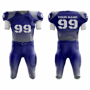 Conjunto de Camiseta y Pantalones de Fútbol Americano Personalizados de Alta Calidad con Impresión por Sublimación Completa para Hombres y Jóvenes - Product Image 4