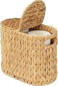 Natural Rattan Storage <b>Basket</b> <b>With</b> <b>Lid</b> Circle Shape For Kitchen Organization Nordic Style <b>With</b> Handles - Product Image 2