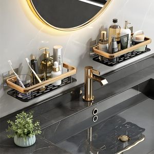 Organizador de Baño de Aluminio JIALTO, Mueble de Baño Multifuncional de Gran Capacidad, Estante de Baño para Montar en la Pared - Product Image 4