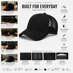 Private Label Wholesale Custom Woven Patch Distressed Trucker <b>Cap</b> Polyester Mesh Back Waxed Canvas Front For Adult Unisex <b>Caps</b> - Product Image 6