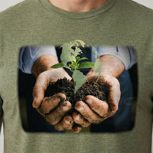 Camiseta de Felpa de Poliéster/Algodón Suave, Cómoda, Ecológica, de Secado Rápido, con Estampado Gráfico Premium, Estilo Casual, Transpirable - Product Image 6