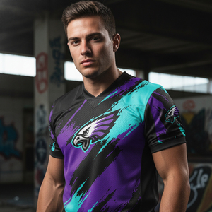 Uniforme de football américain OEM pour hommes, maillots d'équipe personnalisés imprimés, pantalons de compression pour le jeu, uniforme léger pour le tackle - Product Image 5