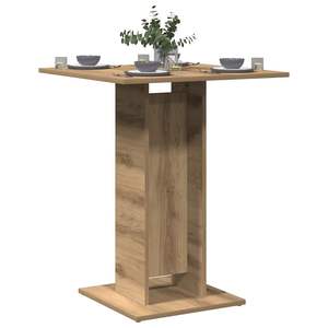 Petite table de bistrot artisanale en bois d'acacia, tables de salle à manger durables - Product Image 3