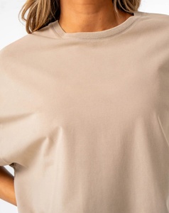 Camiseta de Verano para Mujer, OEM, de Alta Calidad, 100% Algodón, Cuello Redondo, Manga Corta, Corte Regular, Ecológica - Product Image 5