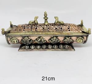 Nouvel Arrivage : Ensemble de Mantras Auspicieux, Brûleurs d'Encens Tibétains en Cuivre avec Boîte, Bois de Santal Longue Durée, Pour Toutes Saisons - Product Image 3