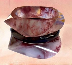 Elegant Style <b>Jade</b> <b>Bangle</b> Bracelets Women's Classic Style Multi Color Stackable <b>Bangles</b> Jewelry Fashion Accessory For Girls - Product Image 4