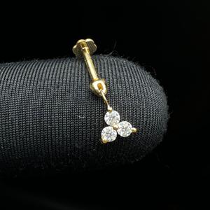 Delicate Lab Grown Diamond Stud Earring In 14K Gold For Conch And <b>Helix</b> Ear Jewelry - Product Image 4