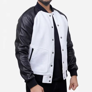 Chaqueta Casual Deportiva para Hombre con Cuello Alto, Chaqueta Universitaria, Chaqueta de Invierno Bordada para Hombre - Product Image 3