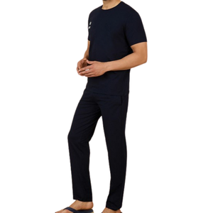 Pyjamas en satin pour hommes, fabrication haut de gamme, doux et confortables, vêtements de détente, fabricant OEM - Product Image 2