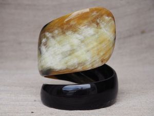 Unique Women's Buffalo Horn Cuff <b>Bracelet</b> with Natural Color Variations Fashionable & Classic Style for Anniversary Occasions - Product Image 3