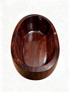 Bañera Ovalada Moderna y Clásica de Madera Maciza SUAR, Fabricada en Indonesia, con Tapa, de Estilo Exótico, en Oferta - Product Image 6