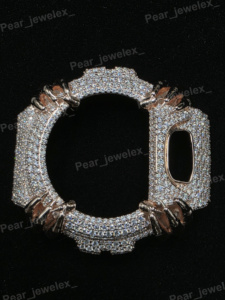 Reloj con Bisel de Diamantes Moissanite VVS, Estilo Hip Hop, Esfera y Caja Decoradas con Piedras - Product Image 4
