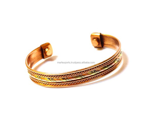 Adjustable Women's Vintage Luxury <b>Charm</b> Copper <b>Bracelet</b> with Therapeutic Magnets <b>for</b> Pain Relief and Wellness - Product Image 6