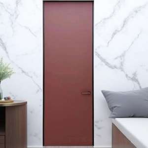 Porte intérieure minimaliste en panneau mélaminé de 45 mm avec surface finie pour chambre à coucher - Product Image 2