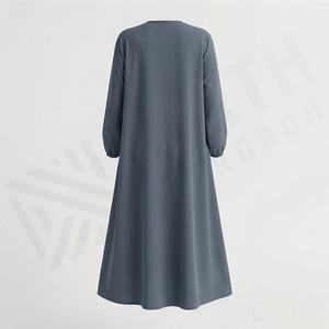 Abaya de alta calidad, ropa islámica de moda, abaya con botones frontales, vestido musulmán de cobertura completa para mujer, abaya con color personalizado. - Product Image 2
