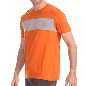 T-shirts pour hommes OEM, nouvelle collection, 100% coton, coupe ajustée, couleur unie, impression personnalisée, tissu épais, pour la course à pied - Product Image 4