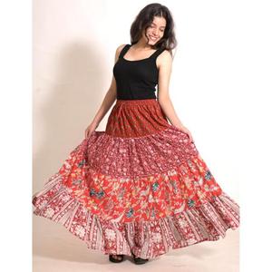 Boho Festival Cotton Patchwork Maxi <b>Skirt</b> Handmade <b>Long</b> Indian <b>Skirt</b> Women <b>Summer</b> Outfit - Product Image 1