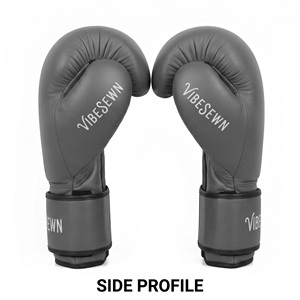 Gants de boxe en cuir personnalisés de qualité supérieure en gros OEM |   Gants de sparring réglables à fermeture auto-agrippante |   Équipement d'entraînement avec logo personnalisé - Product Image 1