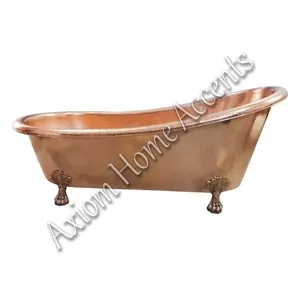 Bañera de Cobre Martillado Artesanal Independiente para Adultos, Experiencia de Spa Portátil, Superficie Hecha a Mano Axiom - Product Image 6