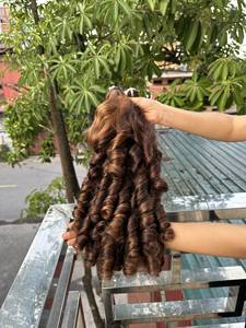 Nuevo estilo, paquete de cabello humano con rizos hinchables vietnamitas, productos favoritos de clientes de todo el mundo, Color de piano - Product Image 3