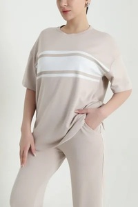 <b>Cheap</b> Price Professional Printing Solid Regular Fit Casual Winter Women Tracksuits <b>Gym</b> Custom Design Logo 100% Cotton 2-Piece - Product Image 2