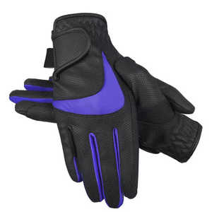Guantes de Equitación de Diseño Personalizado, Venta Directa de Fábrica, con Logotipo Propio, de Cuero Transpirable e Impermeable para Verano, Protección Completa para los Dedos - Product Image 2