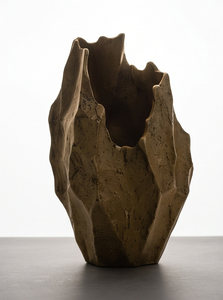 Jarrón Metálico Dorado Contemporáneo, Diseño Abstracto Único con Forma de Roca, Maceta Baja para Decoración de Interiores de Sala de Estar, Suministro al por Mayor - Product Image 2
