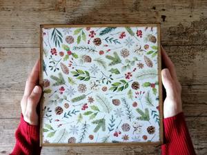 Caja de Madera con Estampado Festivo para Joyería, Caja de Almacenamiento de Madera con Estampado para Regalos de Navidad, Suministro al por Mayor - Product Image 2