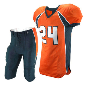 Ensemble de maillots de football américain pour hommes, vert foncé et blanc, imprimé, en maille respirante, col en v, manches courtes, uniforme d'entraînement numéro 24 - Product Image 5