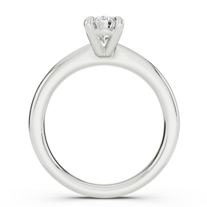 Anillo de Compromiso de Lujo Clásico con Diamante Ovalado de 1.5 Quilates en Oro Blanco de 14K para Mujer - Product Image 3