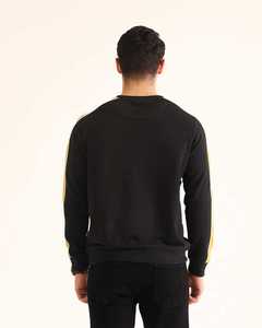 Sweat-shirts pour hommes personnalisés à col rond, style hiver, couleur contrastée, haute qualité, décontractés, 100% coton, doublure en polaire, coupe-vent - Product Image 3