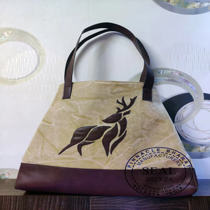 Custom Print Logo Eco-friendly Jute Tote <b>Bag</b> Shoulder Closure <b>Medium</b> Promotional Gift Pinnacle Bharat West Bengal Shopping <b>Bag</b> - Product Image 1